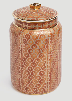 Fornasetti Fortuny Large Canister White wps0691847