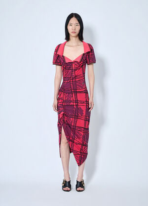 Vivienne Westwood Long Monday Pulling Dress Pink vvw0265016