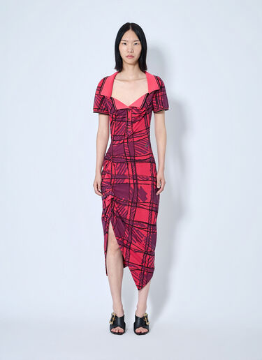 LN-CC® - Vivienne Westwood: Long Monday Pulling Dress - Pink Vivienne Westwood Long Monday Pulling Dress Pink vvw0265016