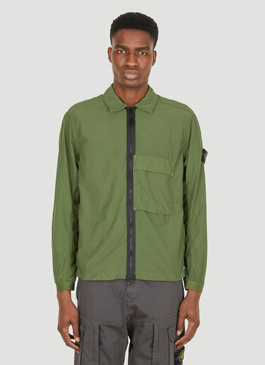 Stone Island Compass Patch Jacket Green sto0150070