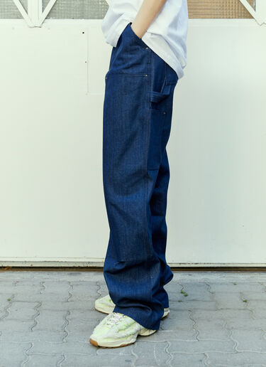 Sky High Farm Workwear ダブルデニム ニーワークパンツ ブルー skh0354001