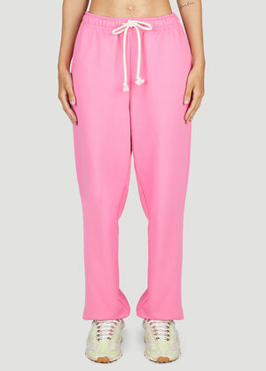 MM6 Maison Margiela Face Patch Tracksuit Sweatpants Purple mmm0258003