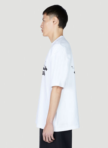 Balenciaga 手绘徽标 T 恤 白色 bal0151006
