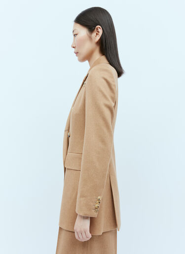 Max Mara Double Breasted Wool Blazer Camel max0254067