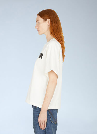 Jil Sander Logo Print T-Shirt White jil0247073