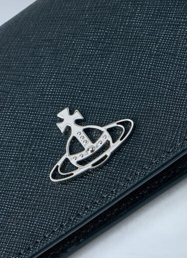 Vivienne Westwood Logo Plaque Billfold Wallet Black vvw0263017