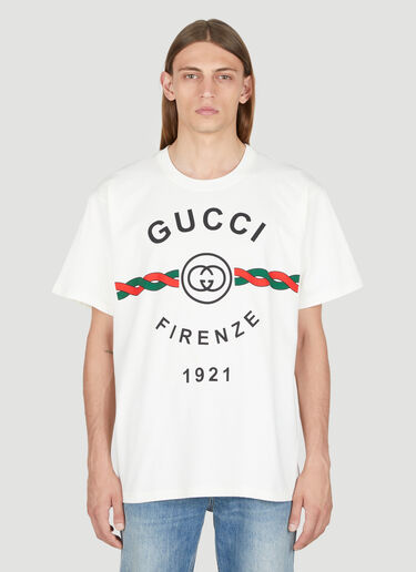 Gucci Firenze 1921 T-Shirt Cream guc0153058