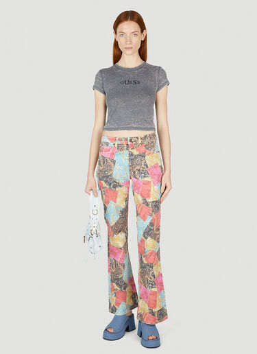 LN-CC® - Guess USA: Printed Flared Jeans - Multicolour Guess USA Printed Flared Jeans Multicolour gue0252015