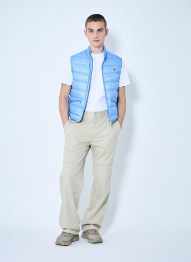 Moncler Twill Pants Beige mon0159015