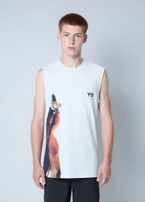 Y-3 Logo Motif Tank Top White yyy0162202