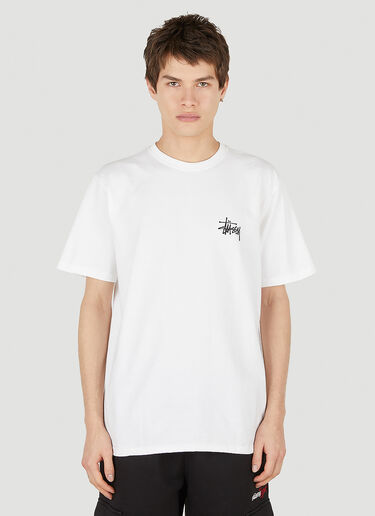 Stüssy Logo Print T-Shirt White sts0152039