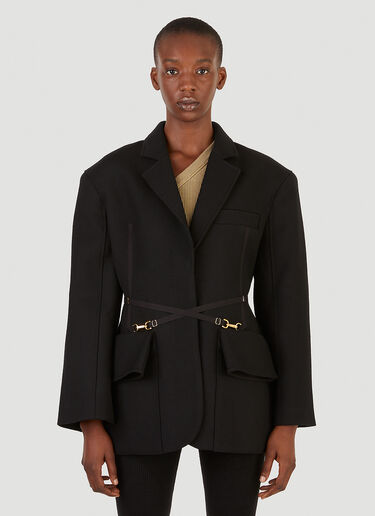 Jacquemus Double-Breasted Blazer Black jac0246028