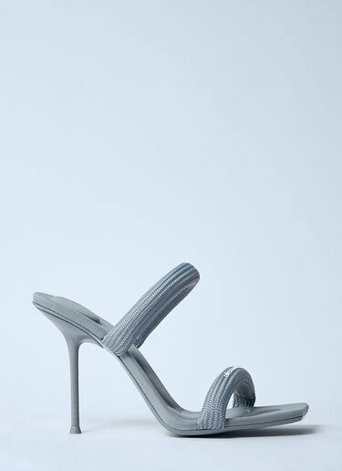 Alexander Wang Julie Tubular Heeled Sandals Grey awg0259033