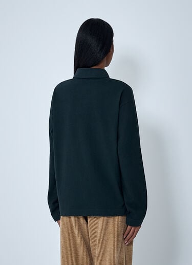 The Row Roddie Polo Top Black row0262001