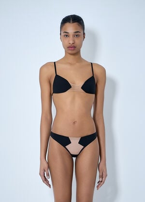 Rick Owens Mesh Panel Bikini Set Black ric0264001