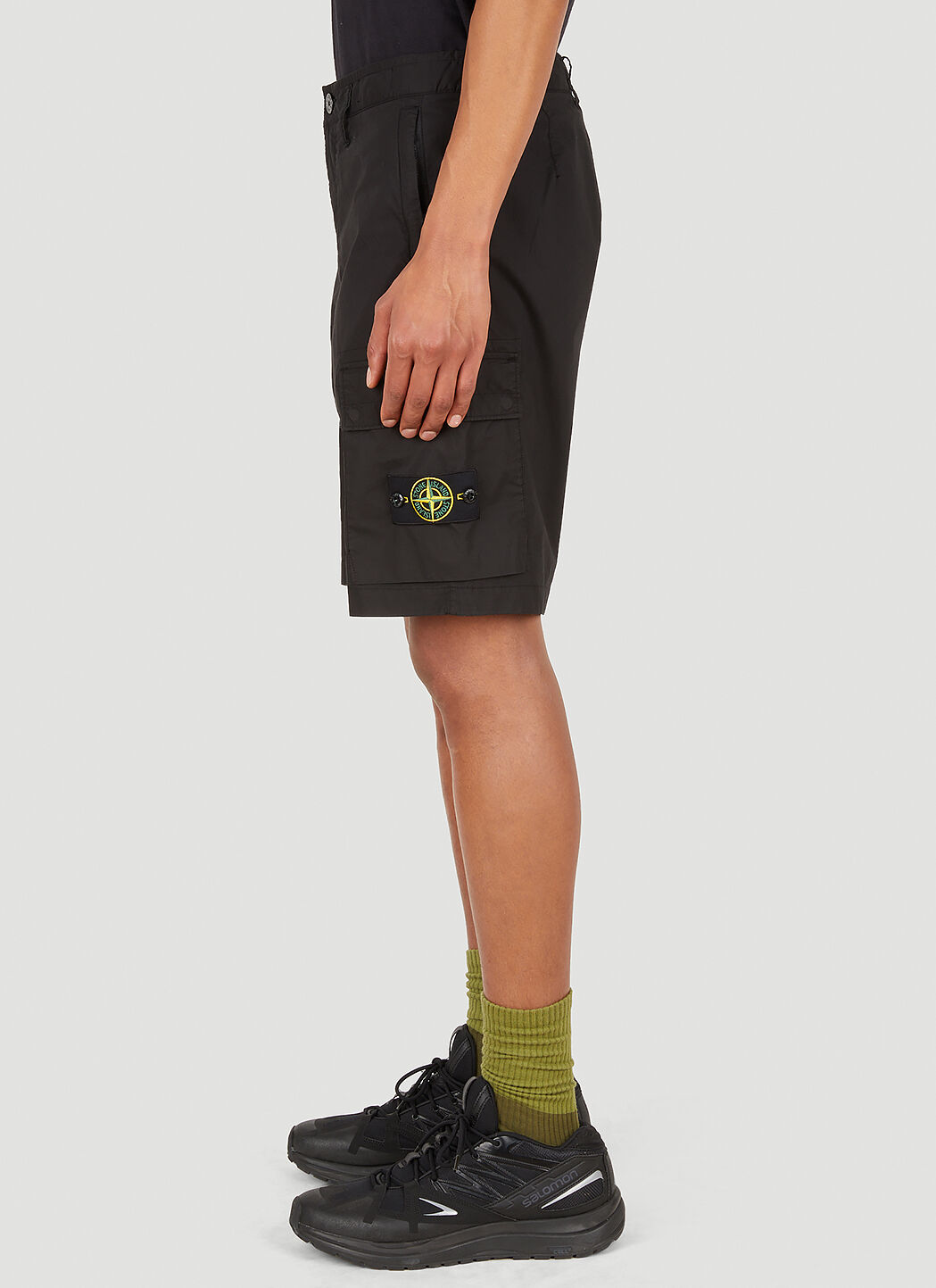 Stone island bermuda shorts black outlet