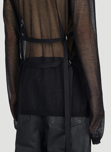 Ann Demeulemeester Diederik Long Sleeve Top Black ann0152011