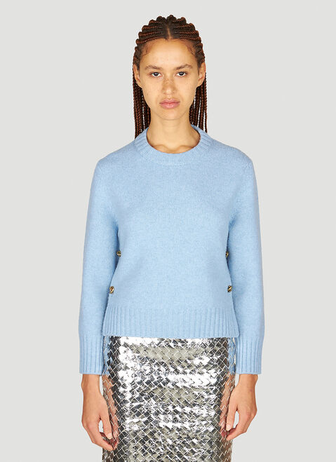 Bottega Veneta Felted Wool Sweater Grey bov0254007