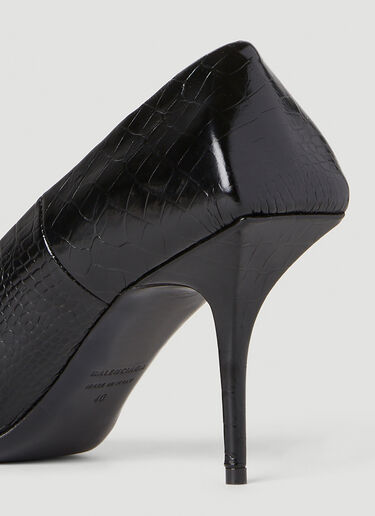 Balenciaga Logo Plaque Heeled Pumps Black bal0251061