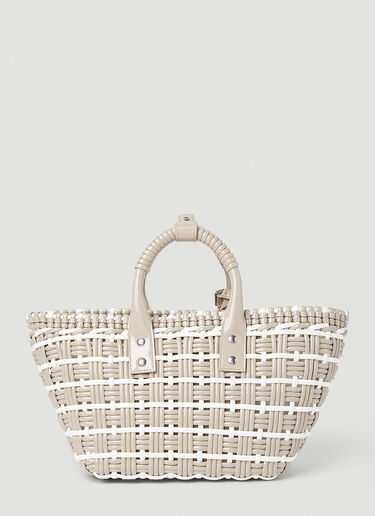 Bistro XS Basket Tote Bag Balenciaga Bistro XS Basket Tote Bag Beige bal0252083