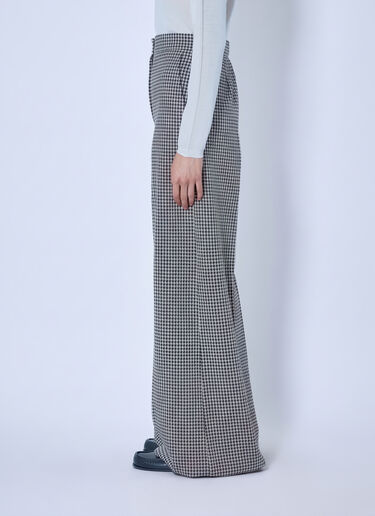 LN-CC® - Max Mara: Houndstooth Wide-Leg Trousers - Brown Max Mara Houndstooth Wide-Leg Trousers Brown max0266023
