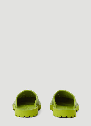 Gucci Perforated G Slip Ons Green guc0145070