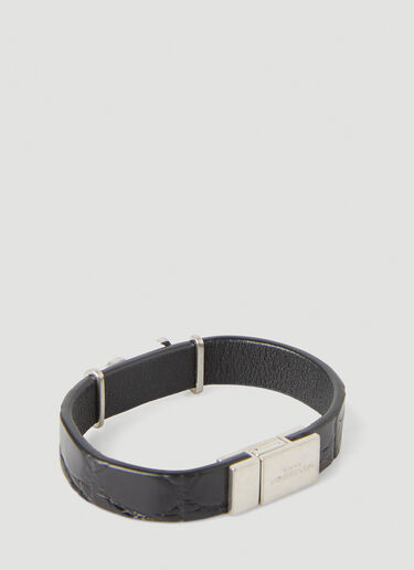 Saint Laurent YSL Plaque Bracelet Black sla0247178