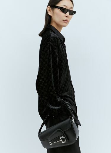 Horsebit 1955 Shoulder Bag Gucci Horsebit 1955 Shoulder Bag Black guc0255146