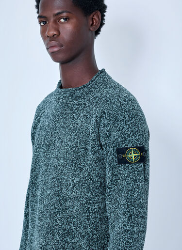 LN-CC® - Stone Island: Knitted Crewneck Sweater - Green Stone Island Knitted Crewneck Sweater Green sto0165062