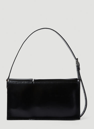 BY FAR Billy Patent Shoulder Bag Black byf0245001