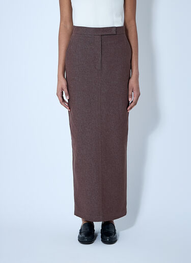 Max Mara Tailored Midi Skirt Brown max0260026
