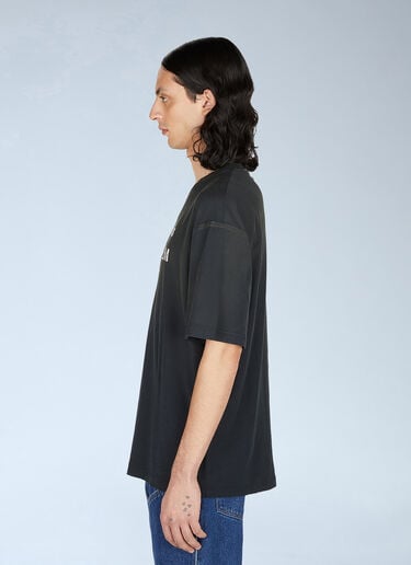 Logo Print T-Shirt Acne Studios Logo Print T-Shirt Black acn0352007