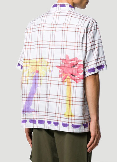 Marni Waste Tree Printed Shirt White mni0140001
