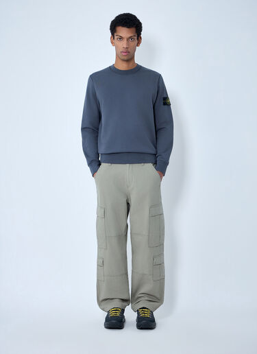 Stone Island Logo Patch Sweatshirt Grey sto0164082