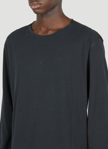 MM6 Maison Margiela リブロングスリーブTシャツ グレー mmm0153011