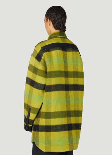 Rick Owens 플래드 오버사이즈 재킷 그린 ric0253017