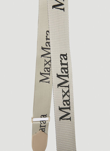Max Mara Jacquard Logo Shoulder Bag Beige max0252073