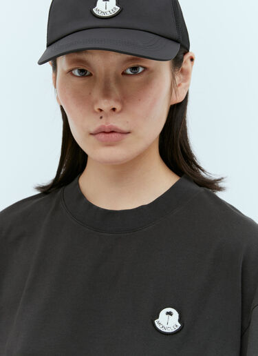 Moncler x Palm Angels Logo Patch T-Shirt Black mpa0355012