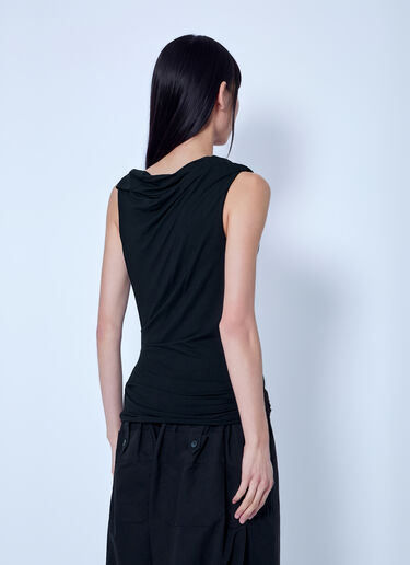 LN-CC® - Entire Studios: Drape Tank Top - Black Entire Studios Drape Tank Top Black ent0266014
