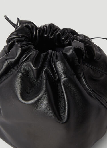 Jil Sander Drawstring Small Shoulder Bag Black jil0245034