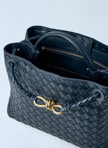 LN-CC® - Bottega Veneta: Medium Andiamo Handbag - Blue Bottega Veneta Medium Andiamo Handbag Blue bov0264013