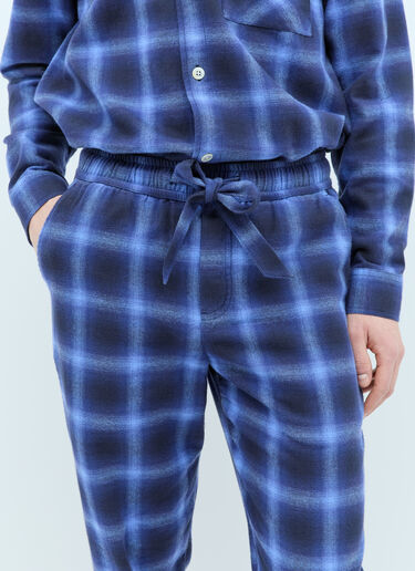 Tekla Plaid Pyjama Pants Blue tek0355009