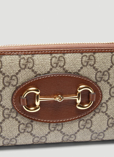 Gucci 1955 Horsebit Zip-Around Wallet Beige guc0243137