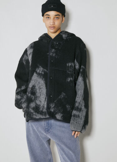 Wool-Blend Jacquard Fleece Jacket Y-3 Wool-Blend Jacquard Fleece Jacket Black yyy0354001