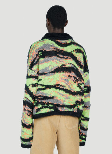 ERL Tiger Jacquard Sweater Green erl0152014