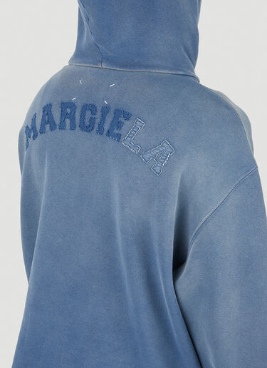 Maison Margiela Weathered Hooded Sweatshirt Blue mla0151010