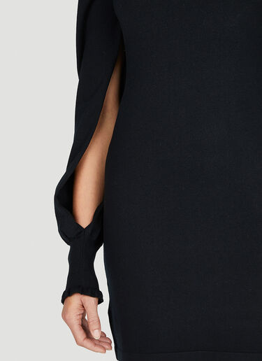 Sportmax Ruffled Neck Dress Black spx0251005
