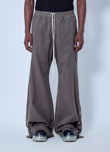 LN-CC® - Rick Owens DRKSHDW: Wide Pusher Pants - Grey Rick Owens DRKSHDW Wide Pusher Pants Grey drk0166010