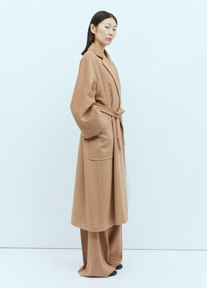 Max Mara Wool Robe Coat Brown max0255018