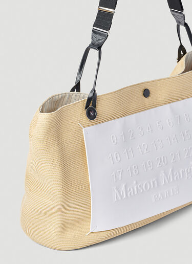 Logo Patch Tote Bag Maison Margiela Logo Patch Tote Bag Beige mla0251054